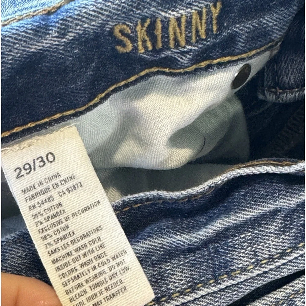 American Eagle Skinny Jeans 29/29‎ Blue Denim Medium Wash Stretch